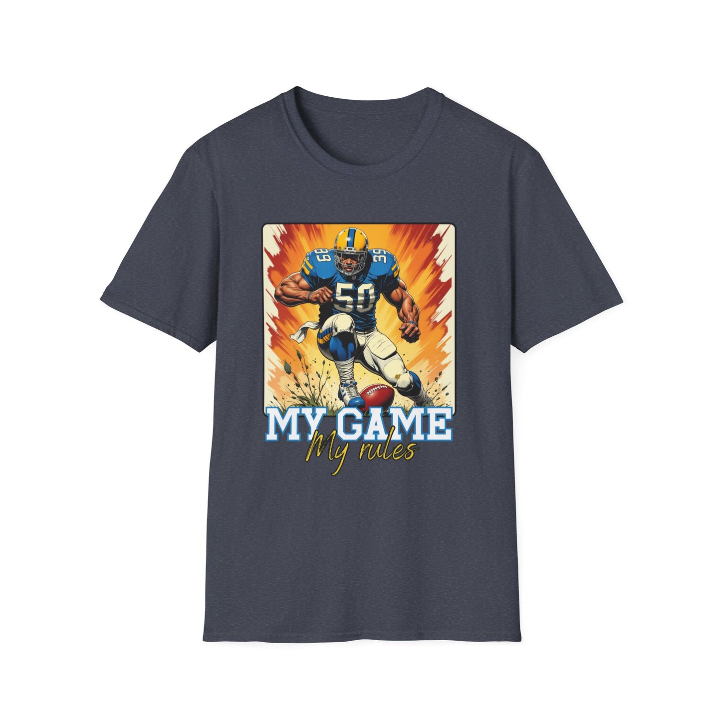 My Game My Rules Unisex Softstyle T-Shirt - Perfect for Sports Fans.sport