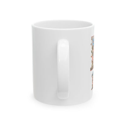 Floral Pattern Ceramic Mug - 11oz & 15oz Coffee Cup for Nature Lovers,mama, mother day gift