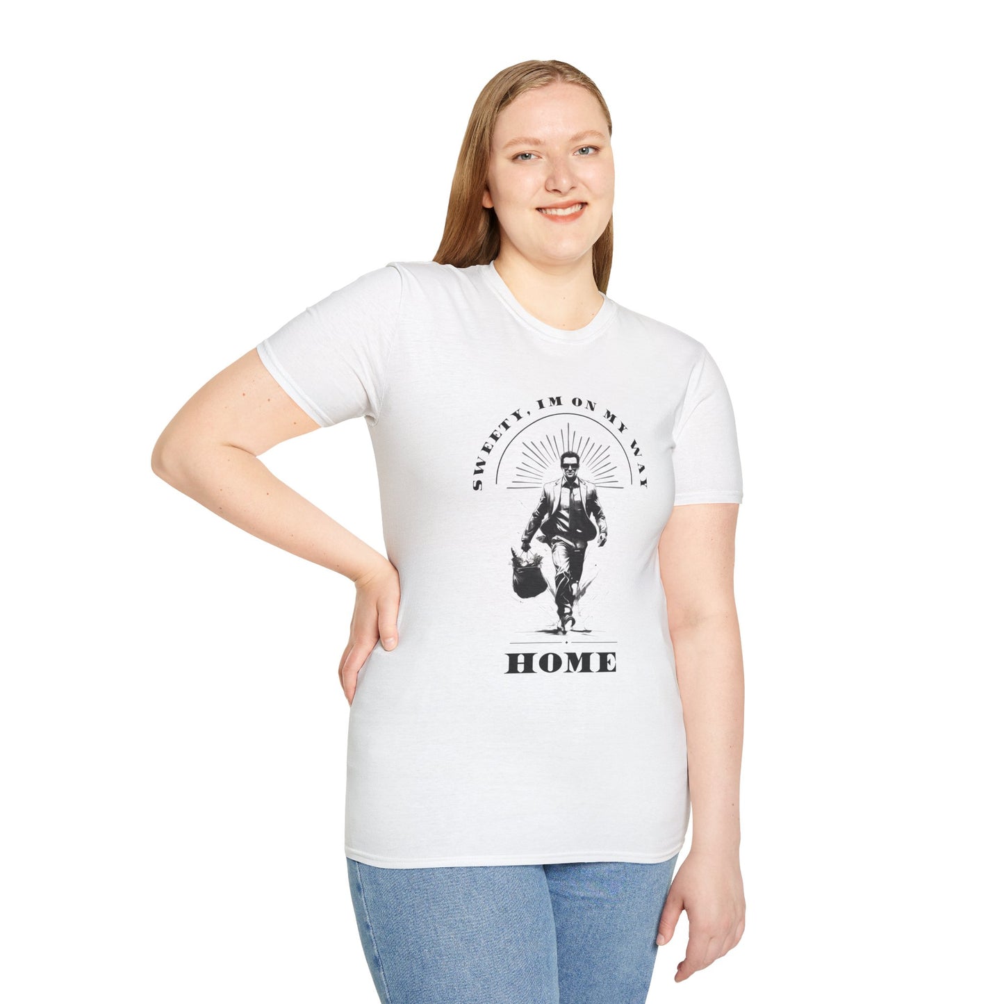 Homeward Bound Unisex Softstyle T-Shirt - Sweetie, I'm on My Way