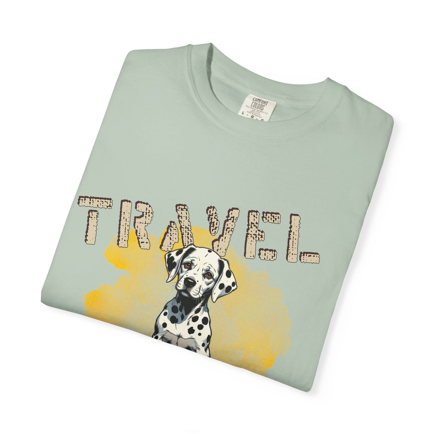 Travel Time Dog T-Shirt, Unisex Graphic Tee, Pet Lover's Gift, Vacation Shirt, Travel Enthusiast Apparel