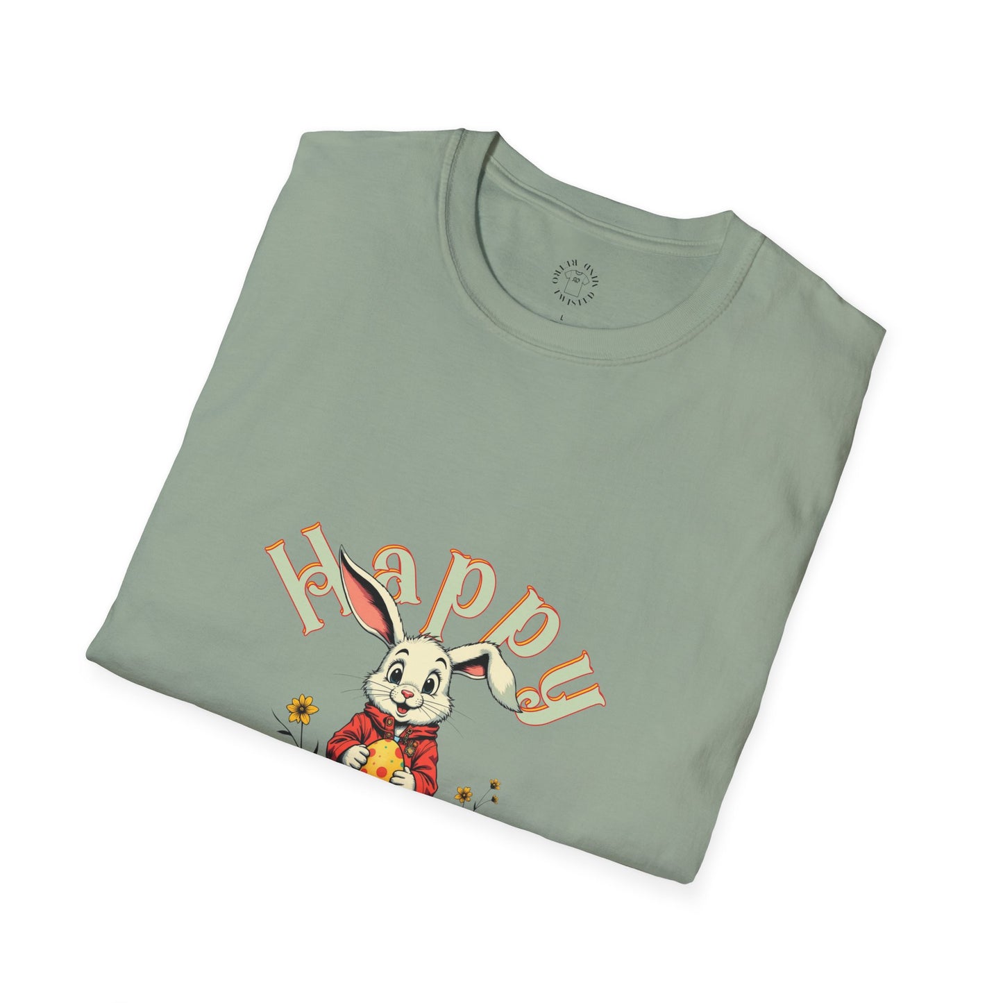 Happy Easter Unisex Softstyle T-shirt - Spring Celebration Tee,easter bunny