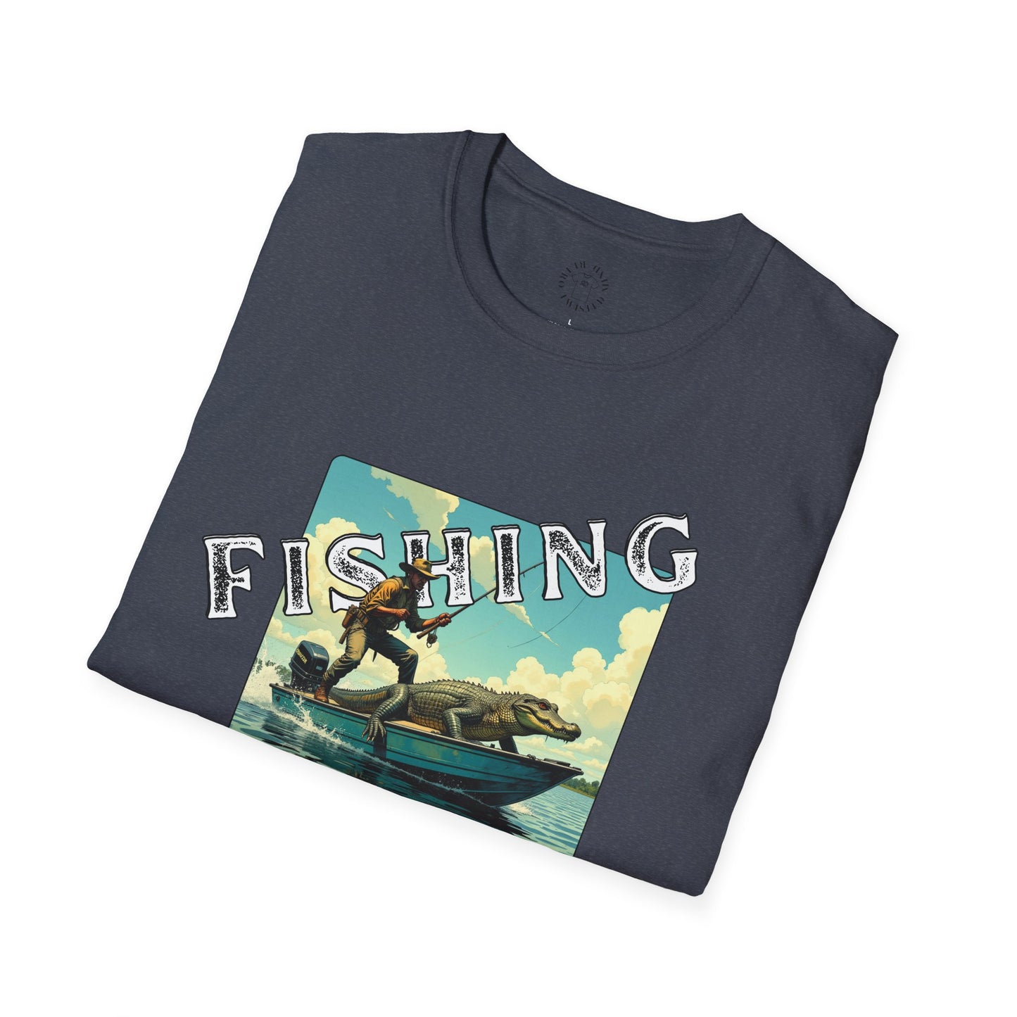 Fishing Like a Pro Unisex Softstyle T-Shirt - Perfect Gift for Anglers,gator,sport