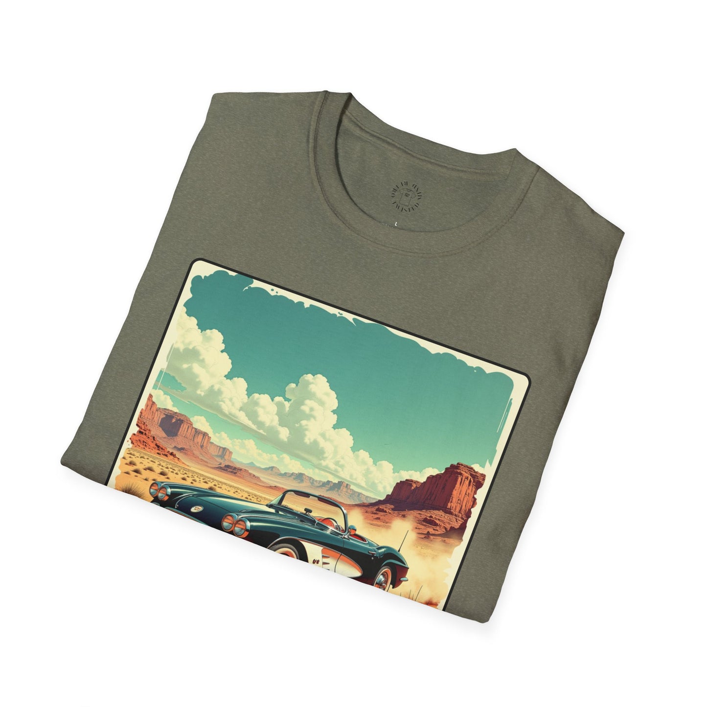 Vintage Car Graphic Unisex Softstyle T-Shirt - Perfect for Road Trip Lovers ,sport,car