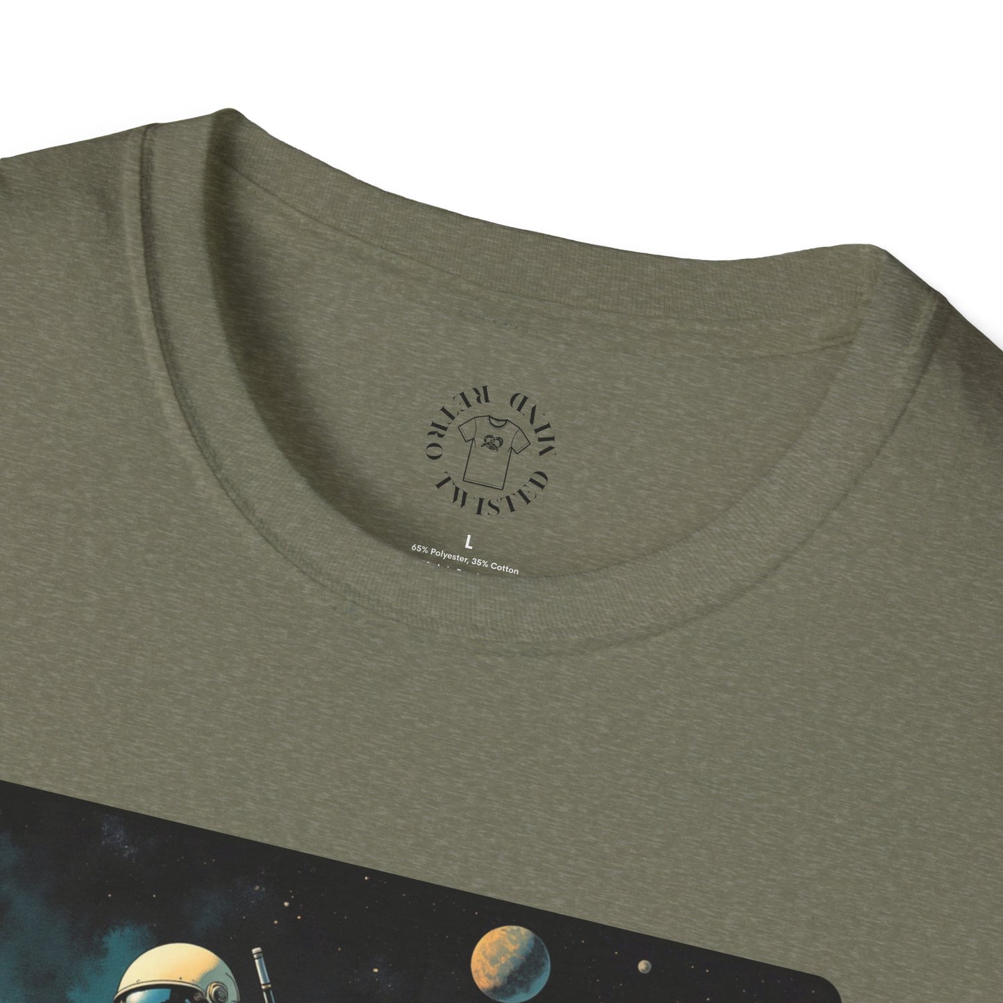 Vintage Space Explorer T-Shirt - 'My Game My Rules' golf, moon,sport