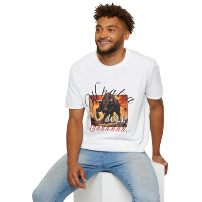Unisex Bull Graphic T-Shirt - Fierce & Fun Fashion for Animal Lovers,bull