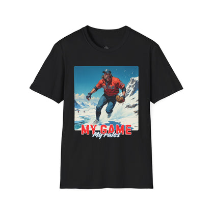 My Game My Rules Unisex Softstyle T-Shirt - Casual Fashion for Sports Lovers,sport , baseball,