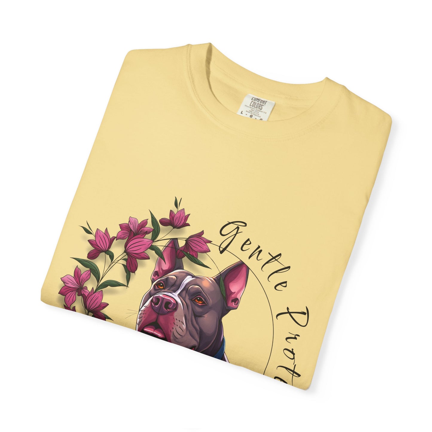 Gentle Protector Dog T-Shirt, Animal Lover Gift, Pet Memorial Tee, Casual Wear, Gift for Dog Owners, Nature T-Shirt