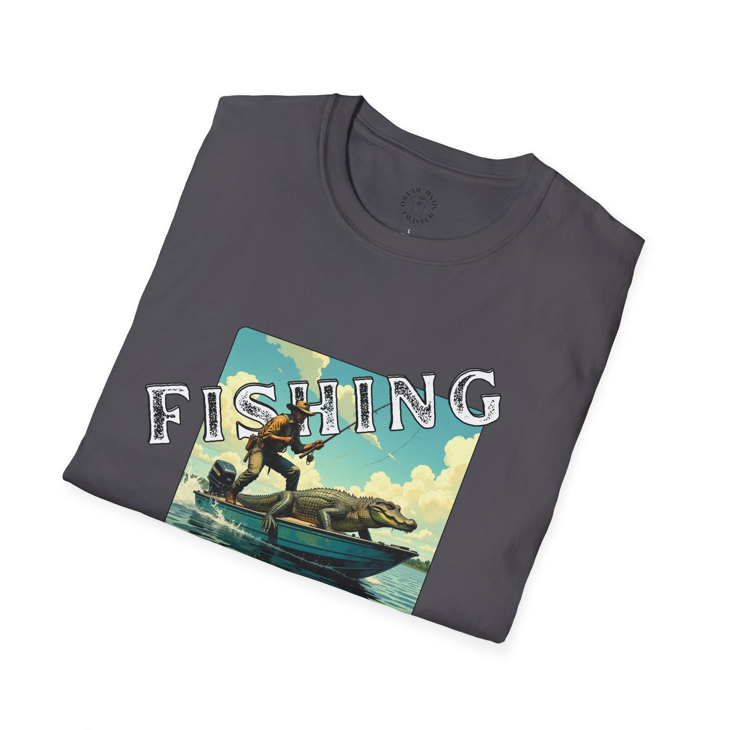 Fishing Like a Pro Unisex Softstyle T-Shirt - Perfect Gift for Anglers,gator,sport