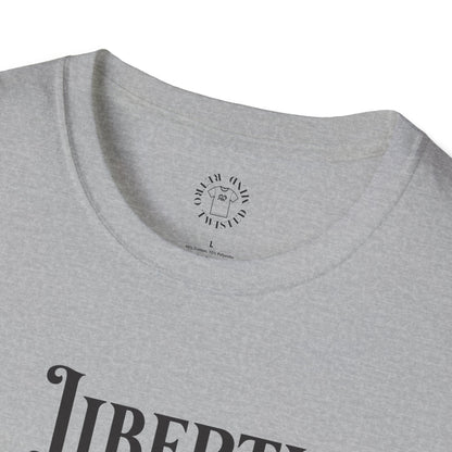 Liberty or Nothing Skull T-Shirt | Unisex Softstyle Tee for Independence Day & Patriotic Celebrations