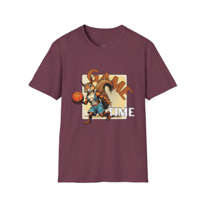 Basketball Squirrel Game Time Unisex T-Shirt,sport,twisted
