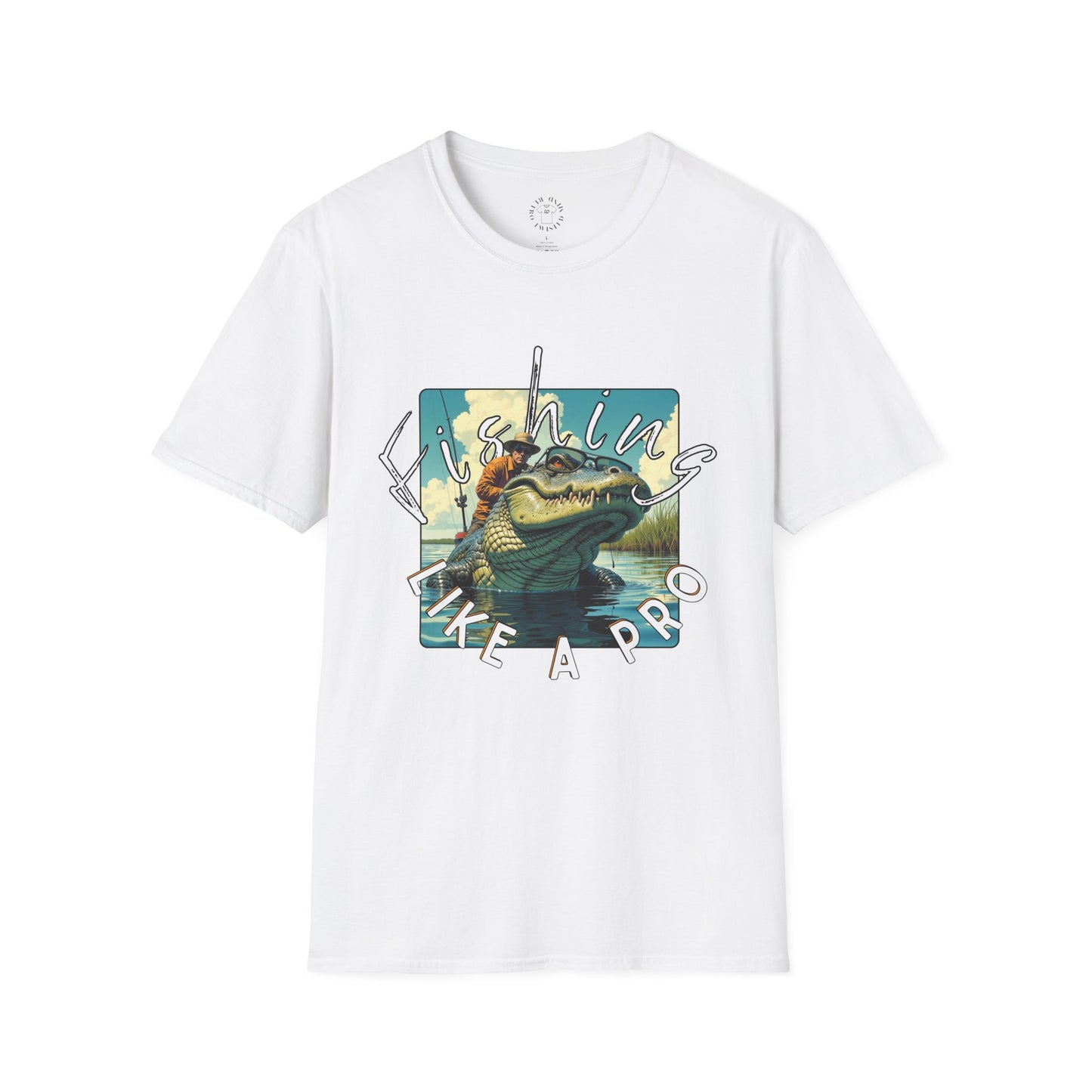Fishing Like a Pro Unisex Softstyle T-Shirt,gator