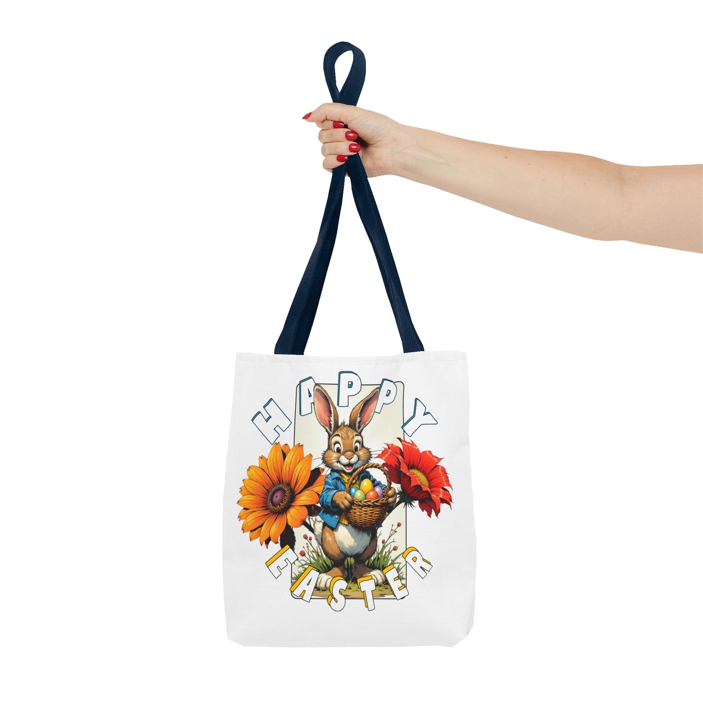 Happy Easter Bunny Tote Bag - Perfect Spring Accessory, Easter bunny