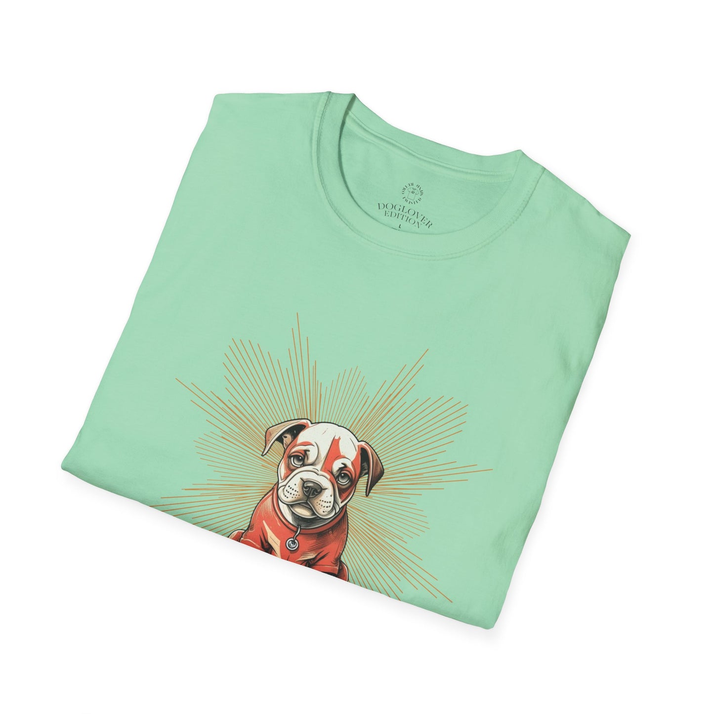 Golden Heart Dog Art Unisex T-Shirt, Animal Lover Gift, Pet Enthusiast Tee, Casual Wear, Birthday Gift, Cute Dog T-Shirt