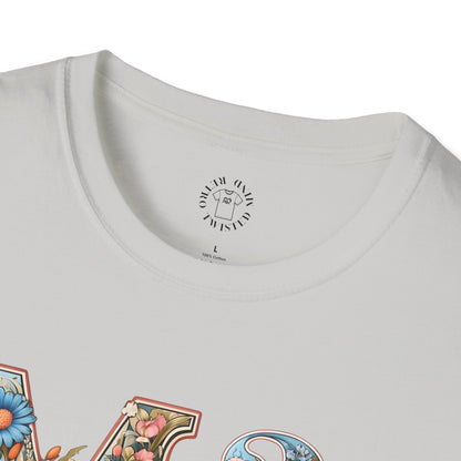 Floral Mama Unisex T-Shirt, Softstyle Tee, Casual Wear, Gift for Mother day,mama