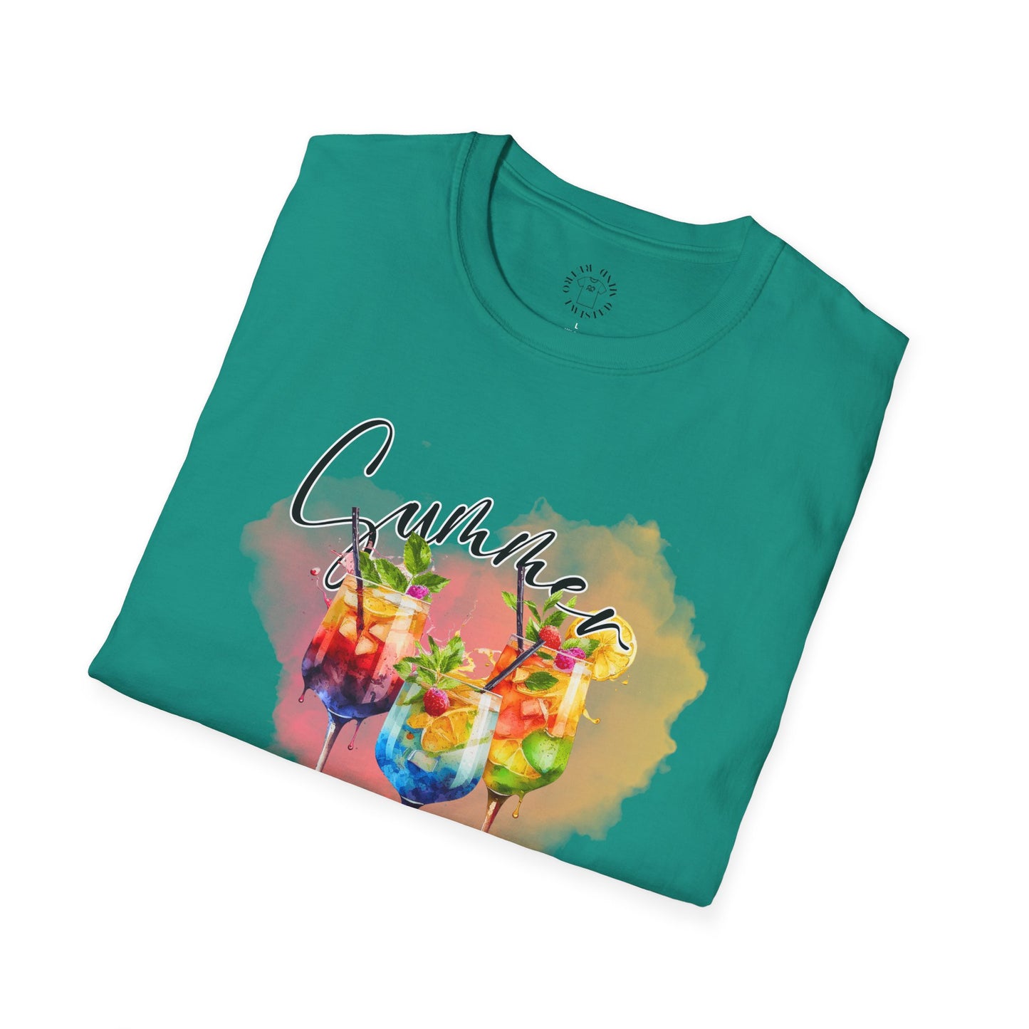 Colorful Floral Summer Unisex T-Shirt, Boho Shirt, Gift for Her, Vacation Tee, Festival Apparel, Summer Outfit