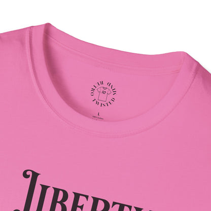 Liberty or Nothing Skull T-Shirt | Unisex Softstyle Tee for Independence Day & Patriotic Celebrations