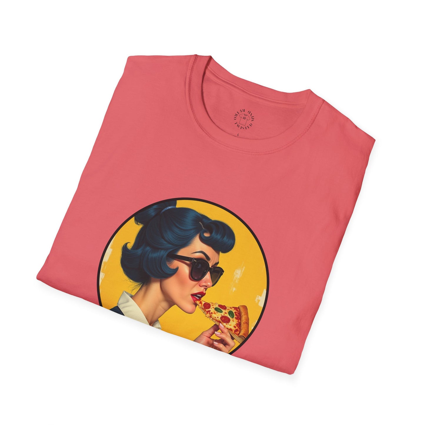Cool Mama Unisex Softstyle T-Shirt - Retro Chic Pizza Lover Tee,mom
