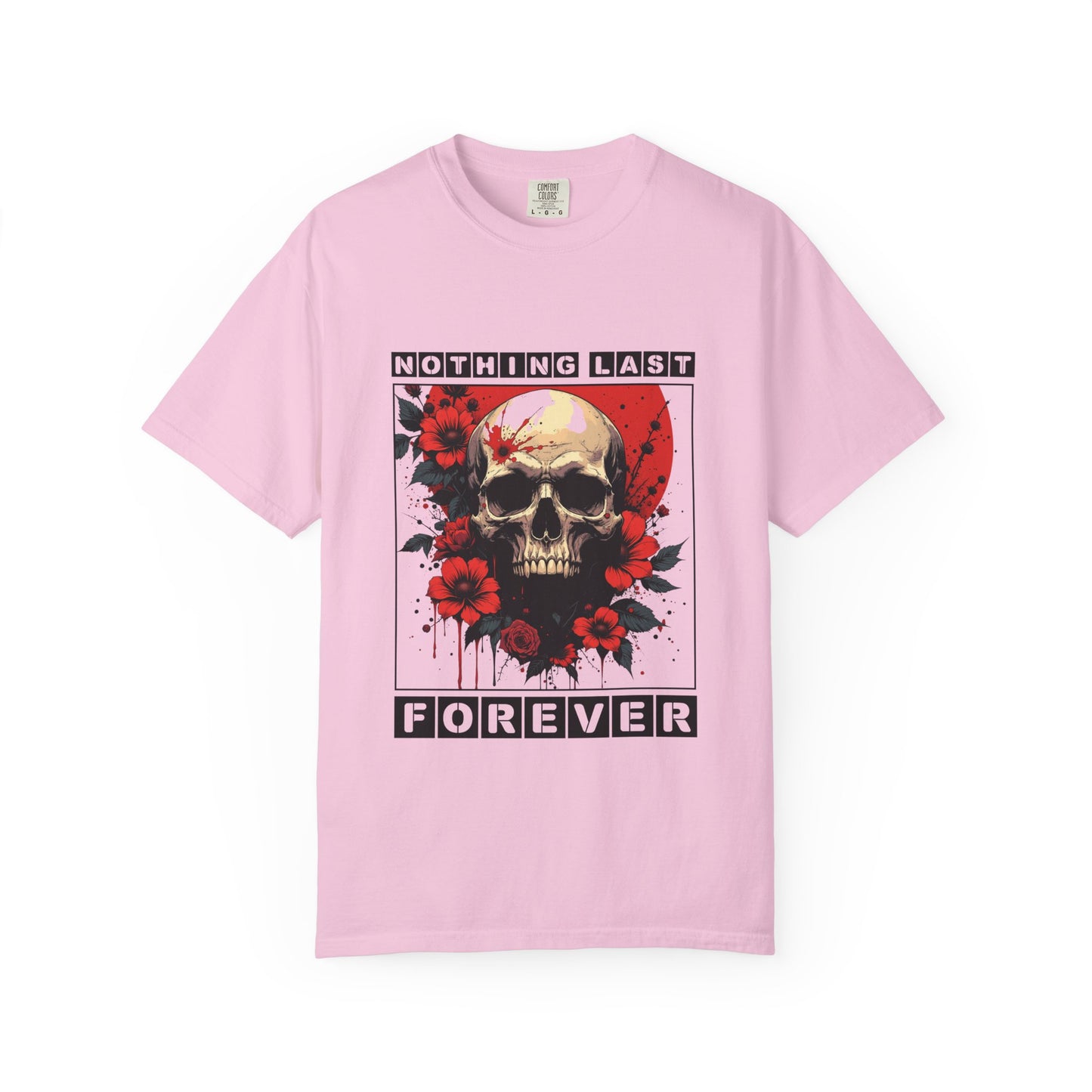 Edgy Skull Graphic T-Shirt - Unique Casual Wear, Unisex Streetwear, Gift for Music Lovers, Halloween Costume, Forever Quote Tee