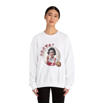 Funny Cookie Lover Sweatshirt - Retro Design - Santa? Christmas