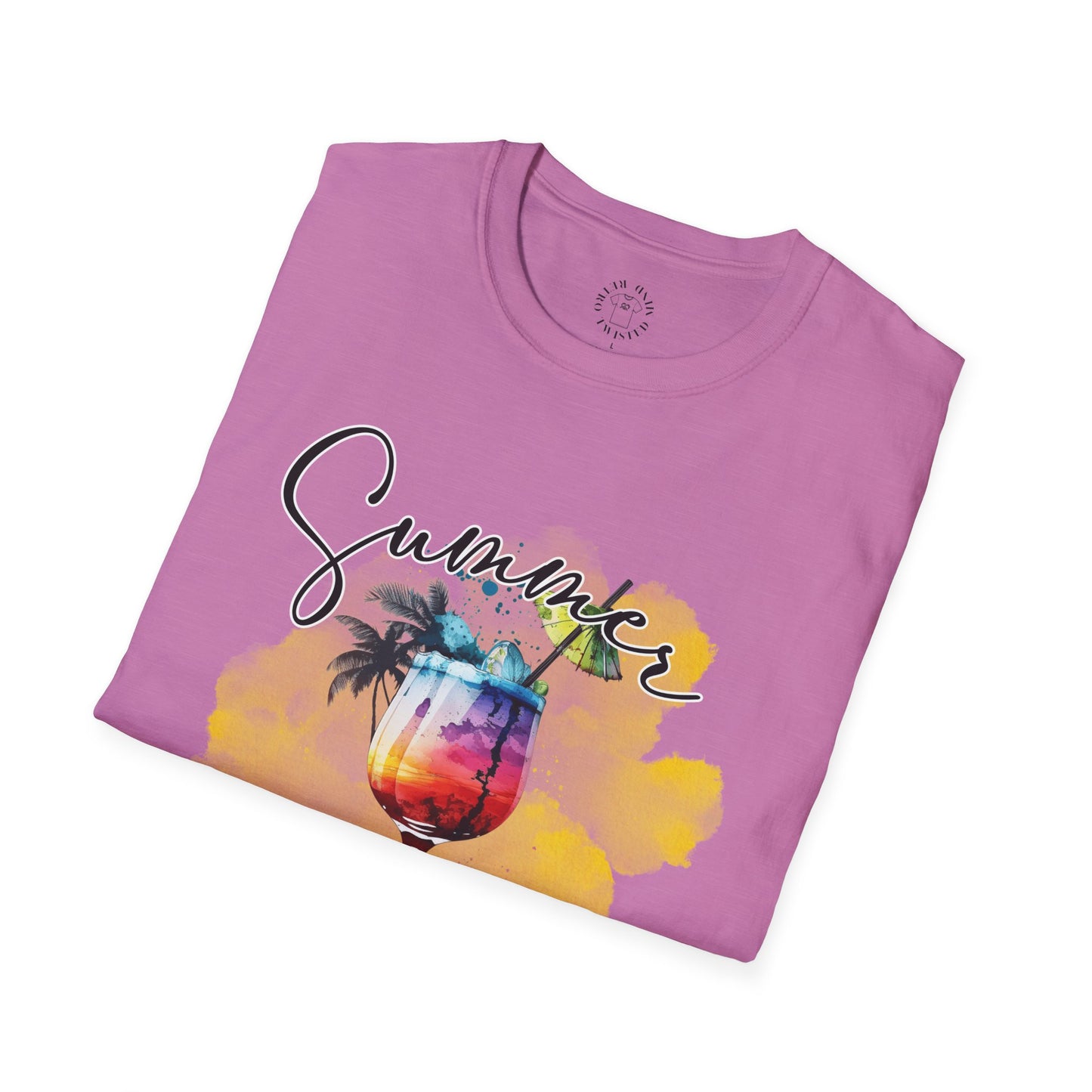Summer Colors T-Shirt, Unisex Tee for Beach Days, Vacation Style, Summer Outing, Travel Shirt, Gift for Him/Her