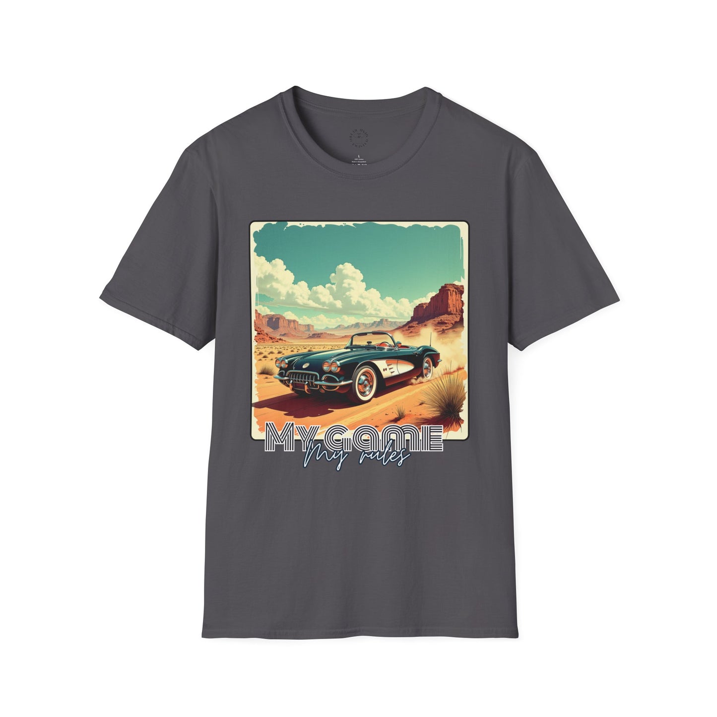 Vintage Car Graphic Unisex Softstyle T-Shirt - Perfect for Road Trip Lovers ,sport,car