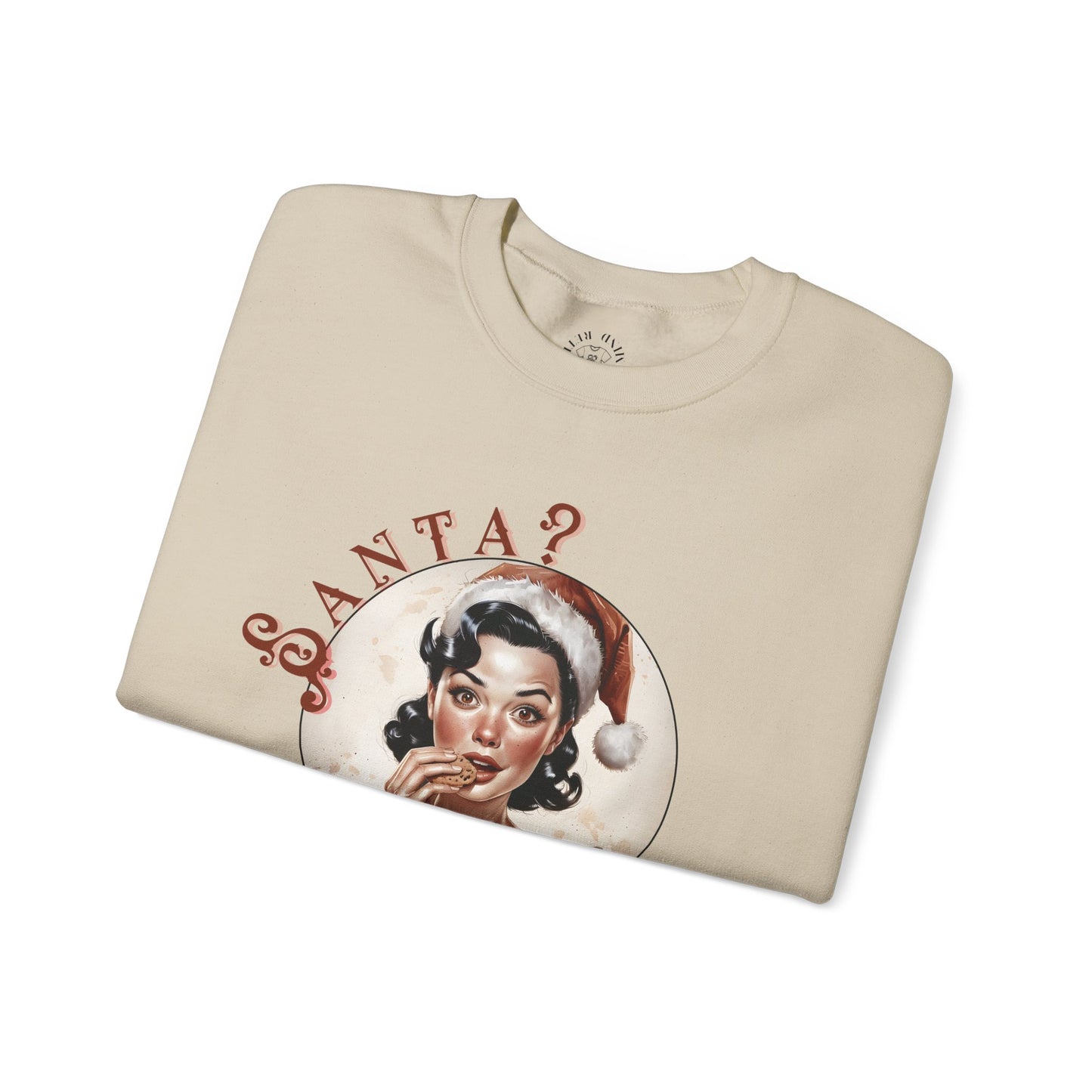 Funny Cookie Lover Sweatshirt - Retro Design - Santa? Christmas