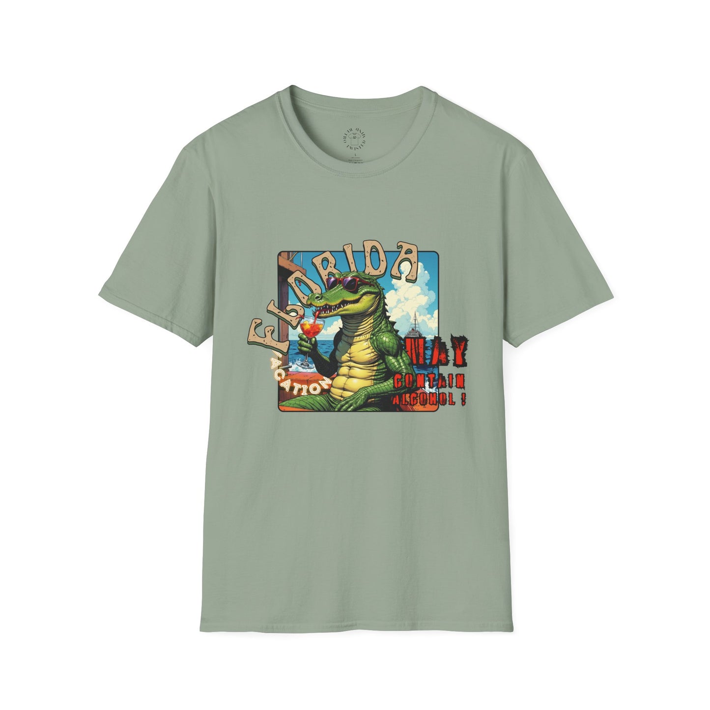 Florida Alligator Unisex Softstyle T-Shirt - Retro Vibe Casual Tee,vacation ,florida,