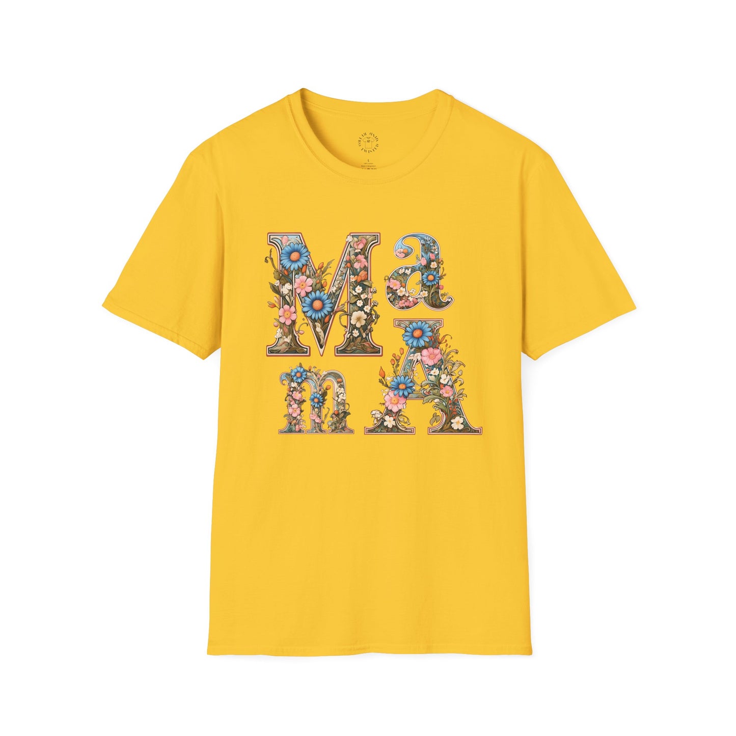 Floral Mama Unisex T-Shirt, Softstyle Tee, Casual Wear, Gift for Mother day,mama