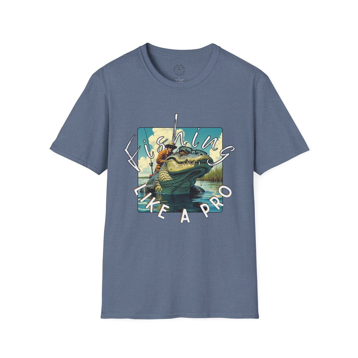 Fishing Like a Pro Unisex Softstyle T-Shirt,gator