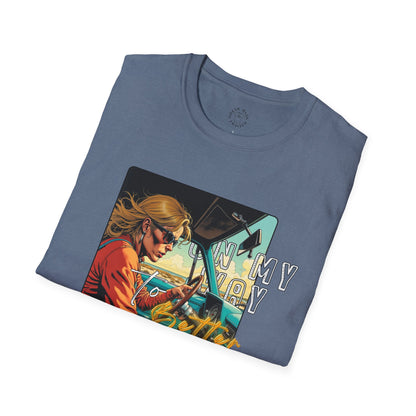 In My Element Graphic T-Shirt | Unisex Softstyle Tee,woman driving