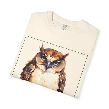 Owl Coffee T‑Shirt — "No Coffee No Mercy" Graphic Tee