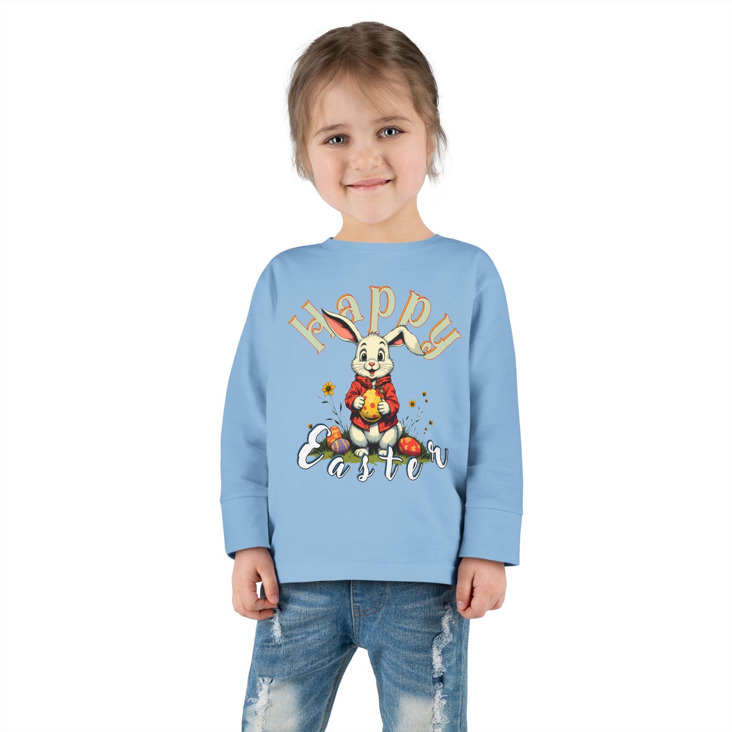 Happy Easter Toddler Long Sleeve Tee,baby