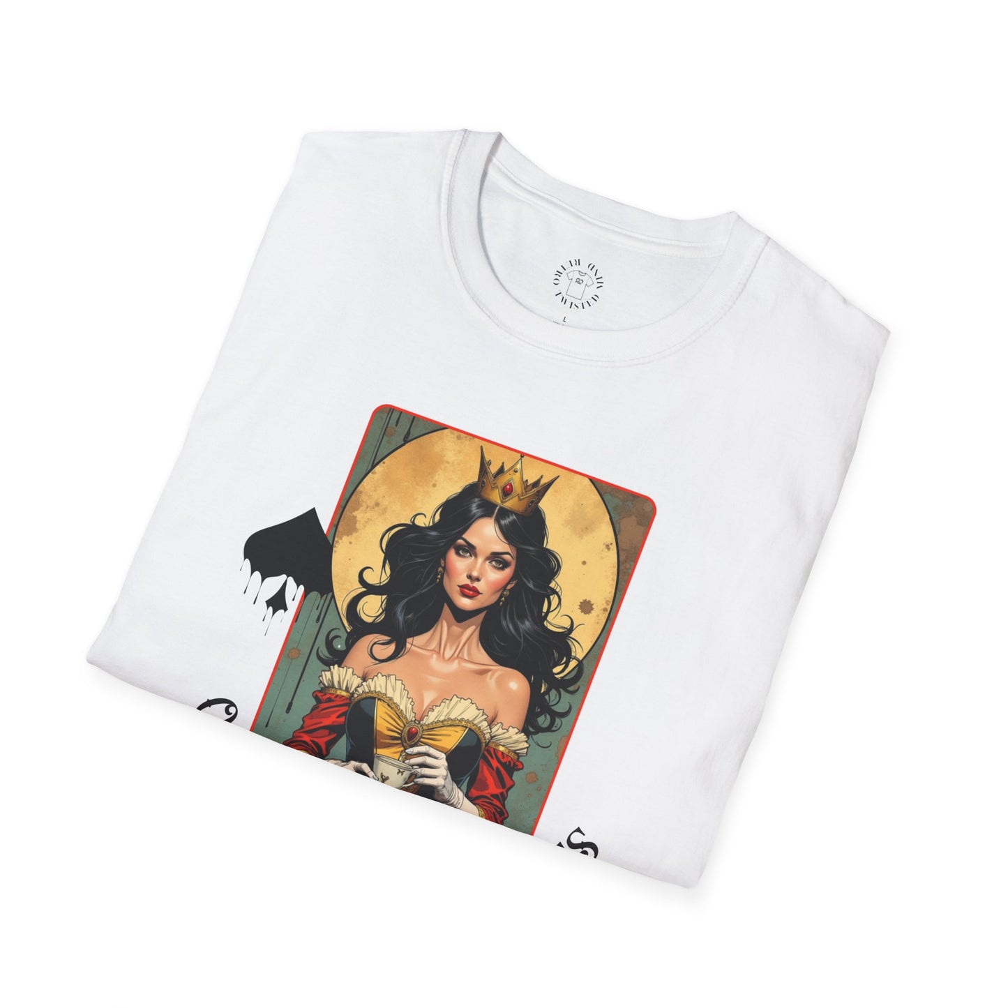 Queen of Spiders Unisex Softstyle T-Shirt - Bold Graphic Tee for Fans of Fantasy & Mythology,queen,girl