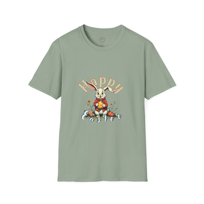 Happy Easter Unisex Softstyle T-shirt - Spring Celebration Tee,easter bunny