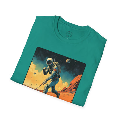 Vintage Space Explorer T-Shirt - 'My Game My Rules' golf, moon,sport