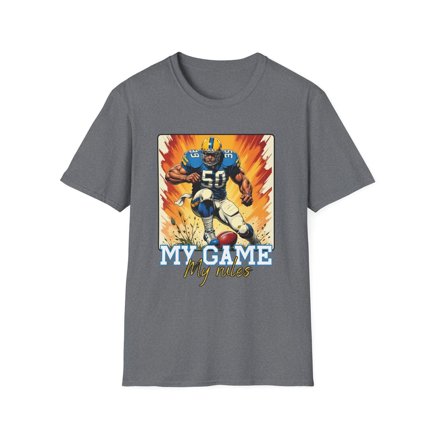 My Game My Rules Unisex Softstyle T-Shirt - Perfect for Sports Fans.sport