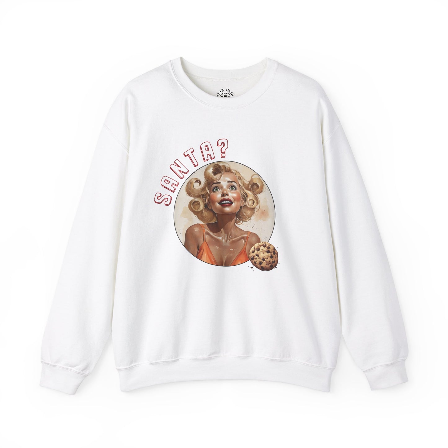 Funny Cookie Lover Sweatshirt - Retro Design - Santa? Christmas