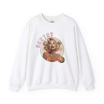 Funny Cookie Lover Sweatshirt - Retro Design - Santa? Christmas