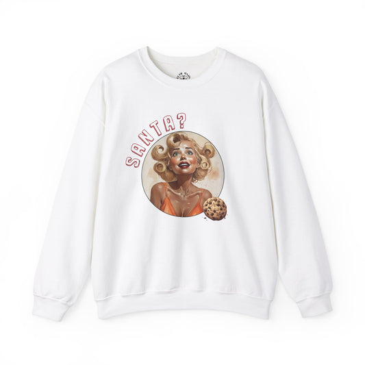Funny Cookie Lover Sweatshirt - Retro Design - Santa? Christmas