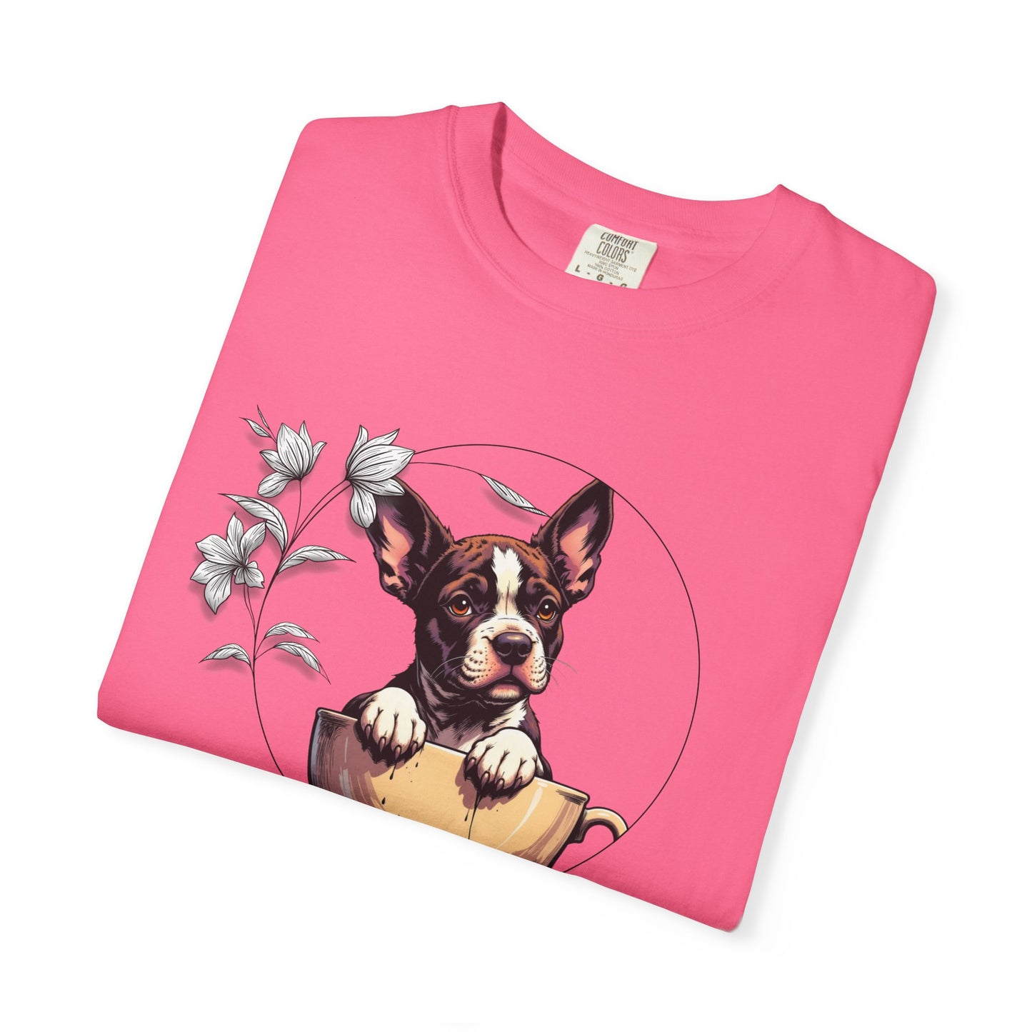 Coffee Pup Unisex Garment-Dyed T-shirt