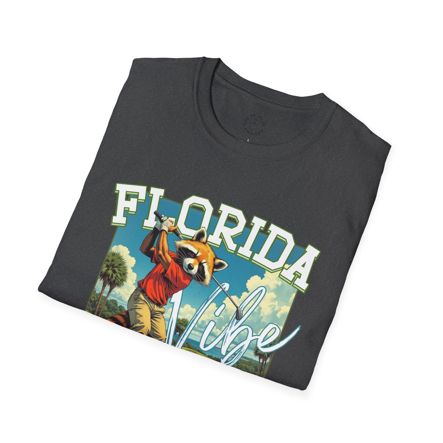 Florida Vibe Unisex Softstyle T-Shirt | Relaxed Fit Graphic Tee for Casual Days, Summer and Travel,florida,sport,golf