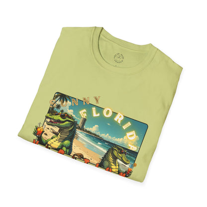 Sunny Florida Vacation T-Shirt - Unisex Softstyle Tee for Travel Lovers