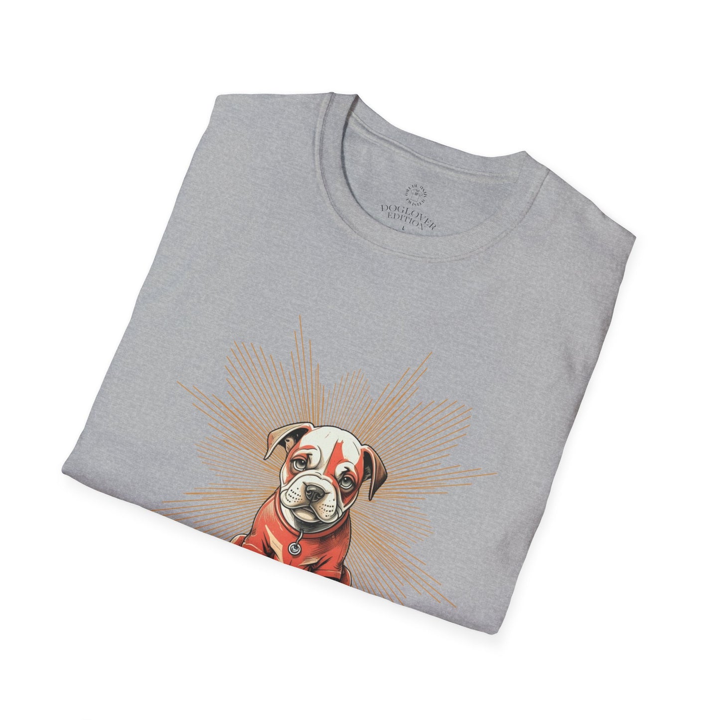 Golden Heart Dog Art Unisex T-Shirt, Animal Lover Gift, Pet Enthusiast Tee, Casual Wear, Birthday Gift, Cute Dog T-Shirt