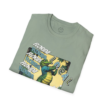Florida Local Alligator Unisex Softstyle T-Shirt,golf,sport,florida