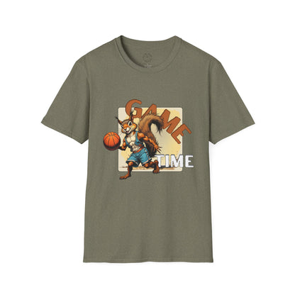 Basketball Squirrel Game Time Unisex T-Shirt,sport,twisted