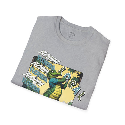 Florida Local Alligator Unisex Softstyle T-Shirt,golf,sport,florida