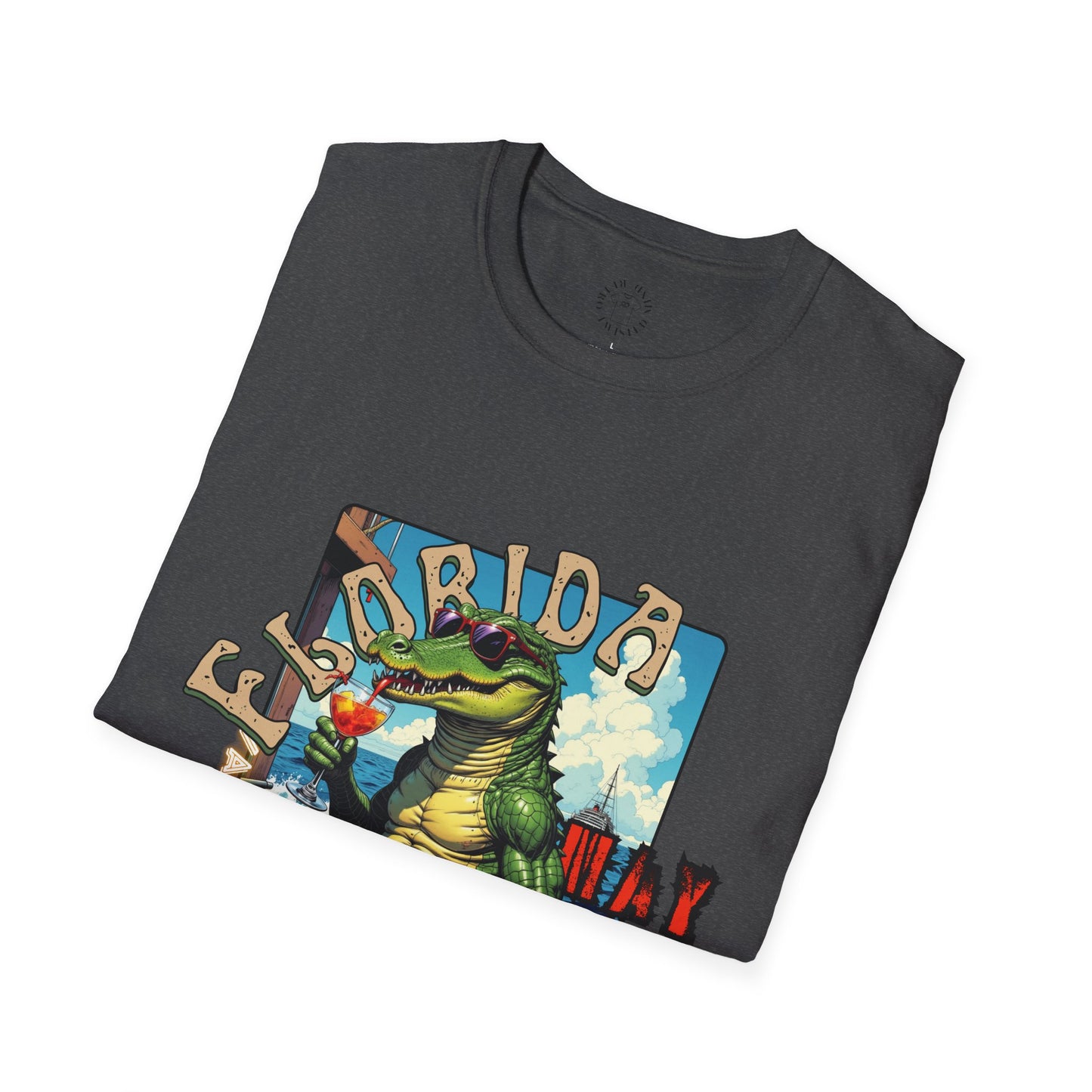 Florida Alligator Unisex Softstyle T-Shirt - Retro Vibe Casual Tee,vacation ,florida,