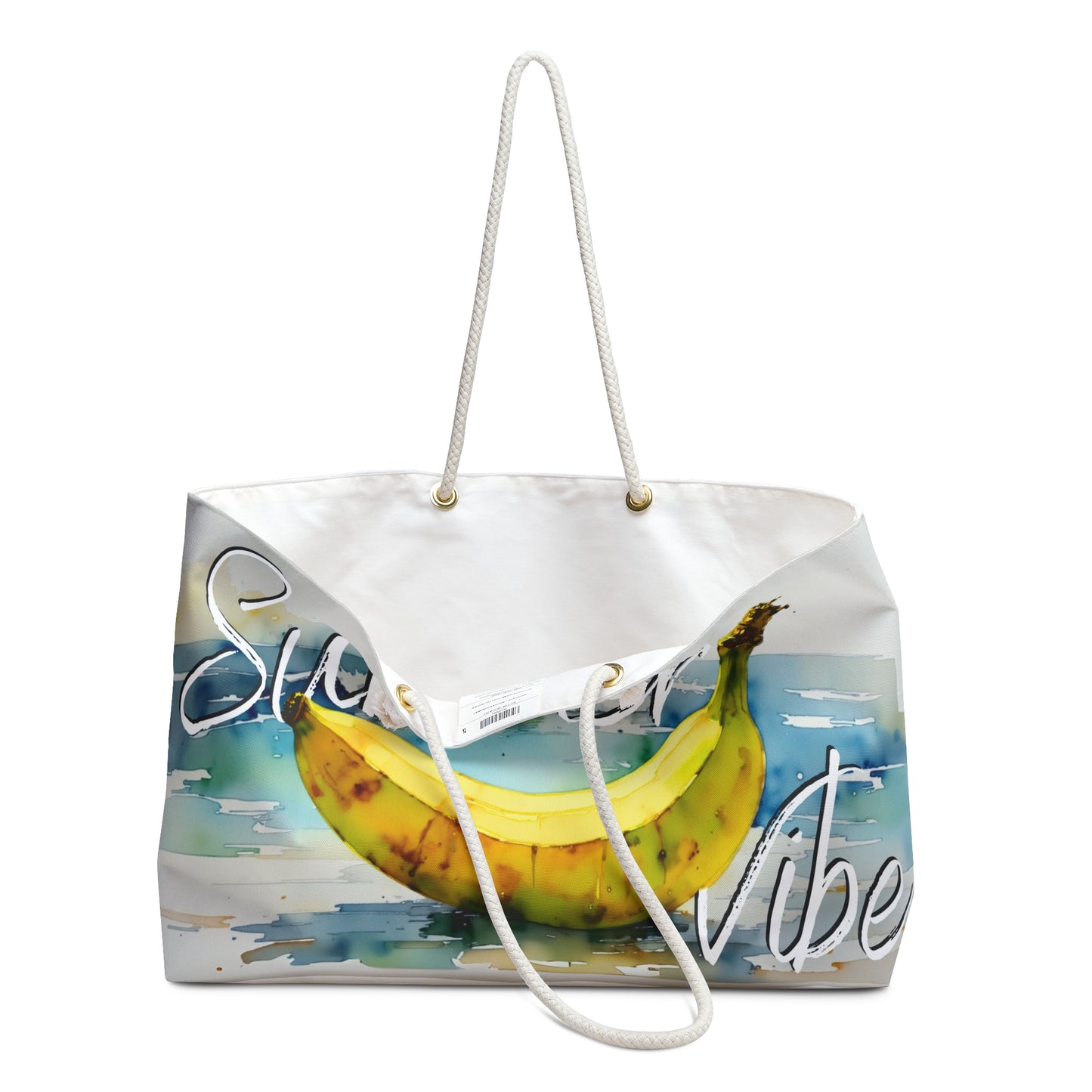 Summer Vibe Weekender Bag with Fun Banana Design, banana ,beachbag