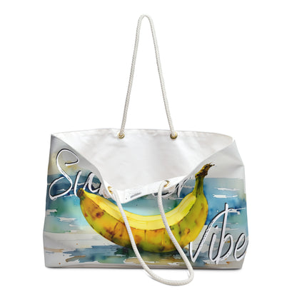 Summer Vibe Weekender Bag with Fun Banana Design, banana ,beachbag