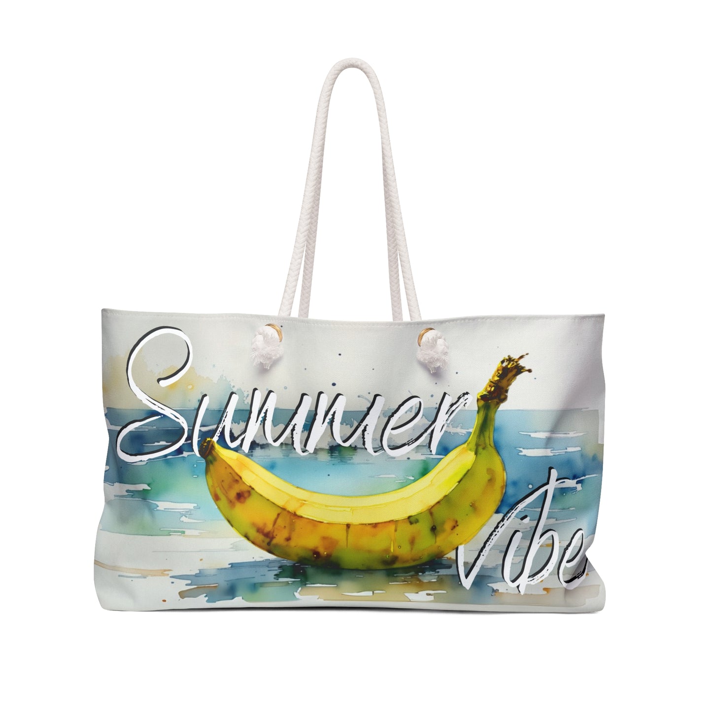 Summer Vibe Weekender Bag with Fun Banana Design, banana ,beachbag